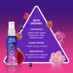 So…? Escapes Womens Gift Set, with Ibiza Dream, Bali Breeze, Mykonos Nights & Majorca Love, Fragrance Spray Set