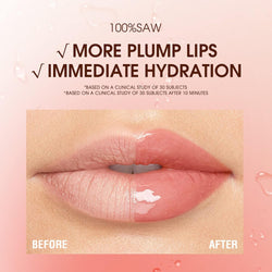 4 kinds of fruit flavored lip oil Plumping Hydrating Lip Glow Oil Fruit Extract Lip Gloss Lip Balm and Tinting for Dry Lips，No-Sticky Long-lasting moisturizing Lip Gloss (A)