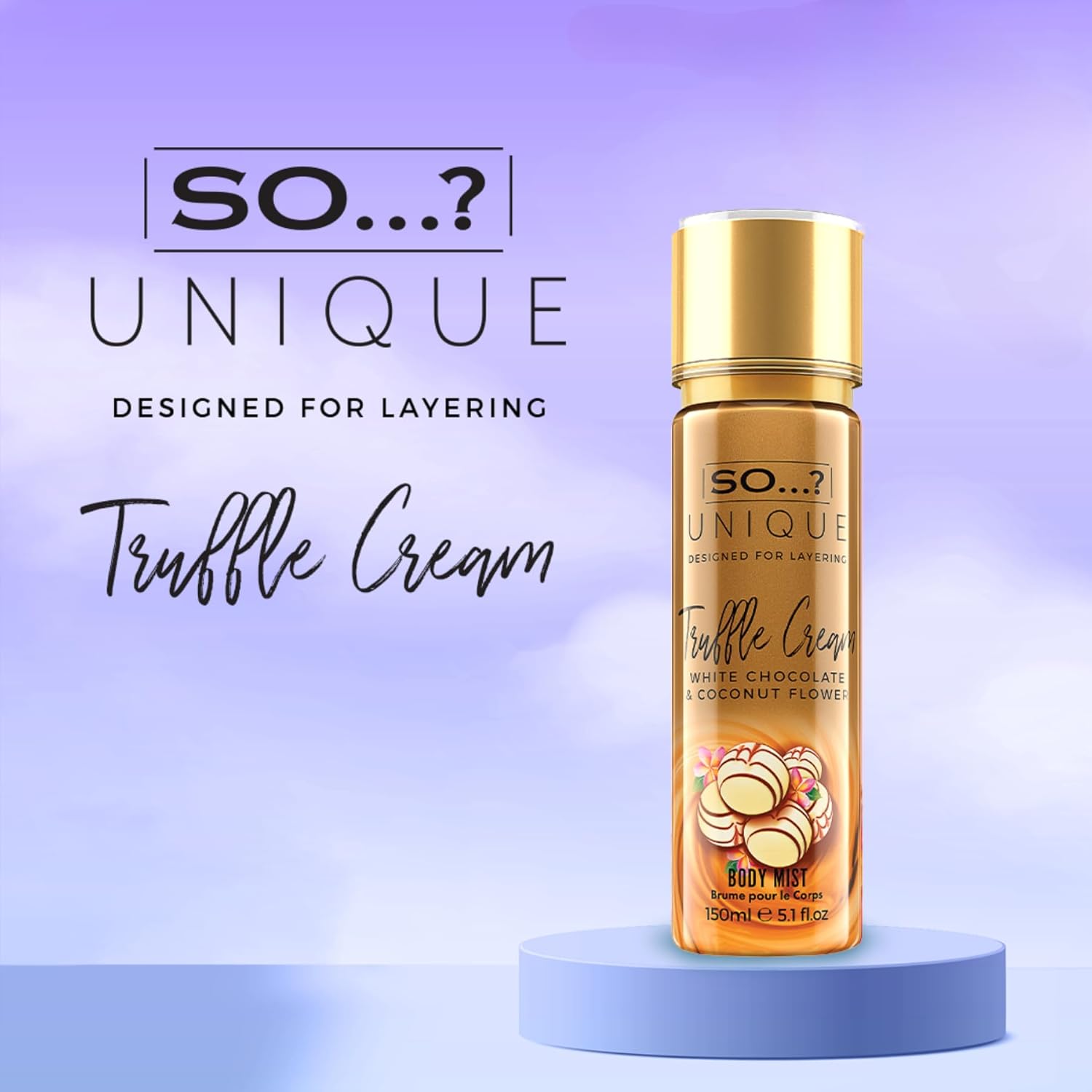 So…? Unique Womens Truffle Cream Body Mist Fragrance Sray 150ml