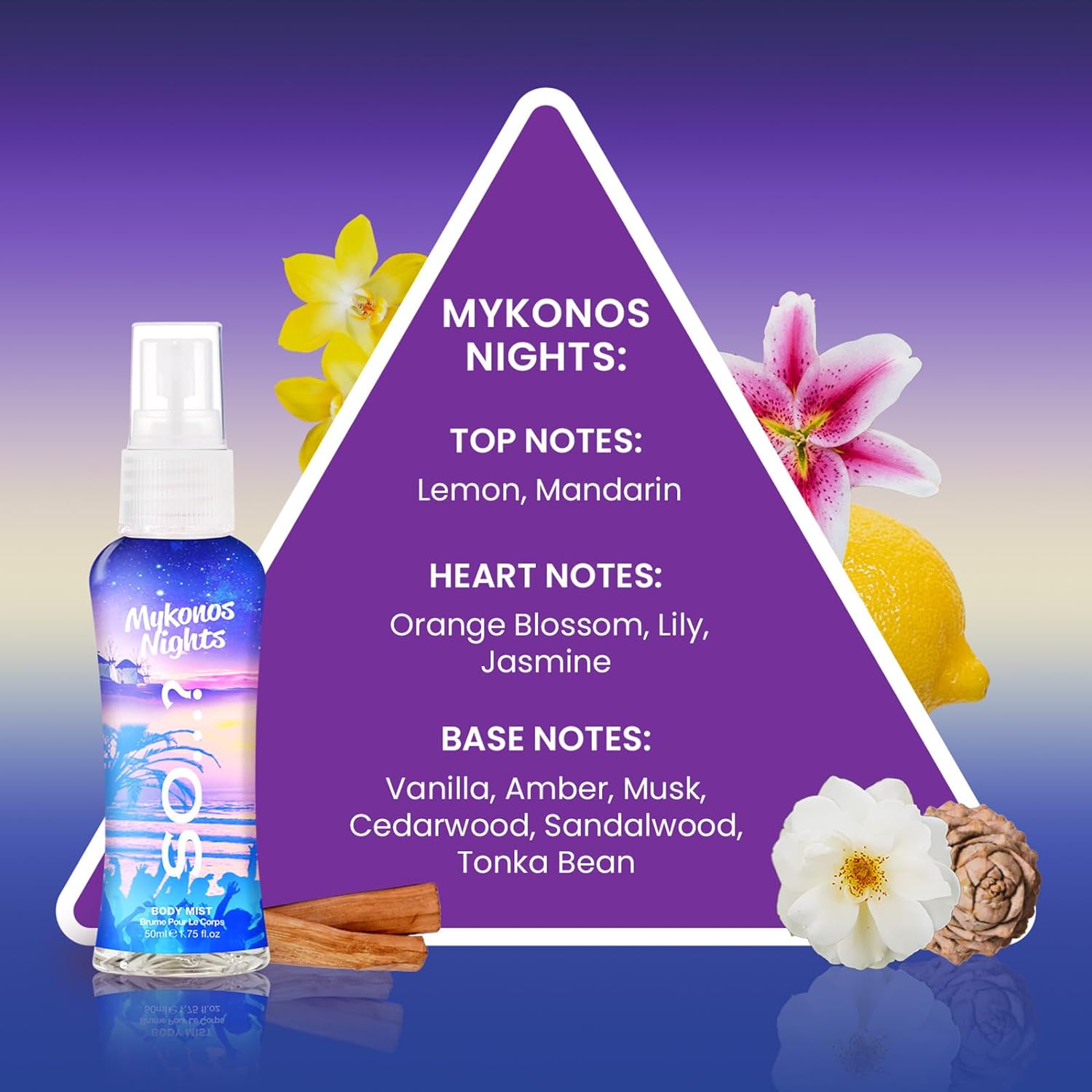 So…? Escapes Womens Gift Set, with Ibiza Dream, Bali Breeze, Mykonos Nights & Majorca Love, Fragrance Spray Set