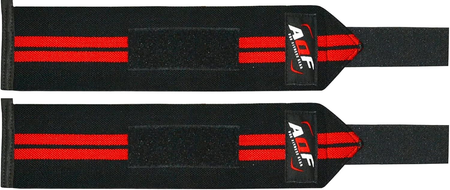 Power Weight Lifting Wrist Wraps Supports Gym Training Fist Straps - Sold as Pair & One Size Fits All