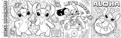 Stitch: Never-Ending Colouring (6-metre Pull-out Colouring Scene)